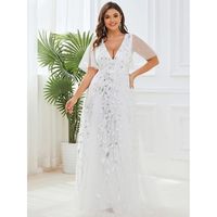 Funki Buys | Robes | Robe longue en dentelle à sequins pour femme