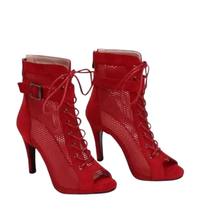 Funki Buys | Boots | Women's Mesh Lace Up Buckle Ankle Boots