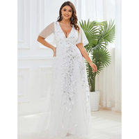 Funki Buys | Robes | Robe longue en dentelle à sequins pour femme