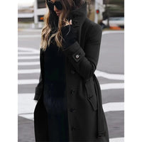 Funki Buys | Jackets | Women's Wool Blend Stand Collar Coat