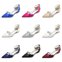 Funki Buys | Shoes | Women's Satin Rhinestones Wedding Flats