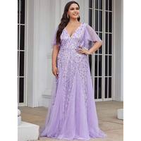 Funki Buys | Robes | Robe longue en dentelle à sequins pour femme