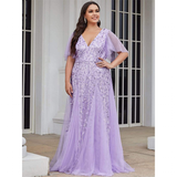 Funki Buys | Robes | Robe longue en dentelle à sequins pour femme