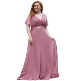 Funki Buys | Dresses | Women's Elegant Chiffon Evening Dress