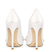 Funki Buys | Shoes | Women's Elegant Pearl Wedding Stiletto Shoes