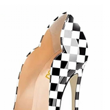 Funki Buys | Shoes | Women's Colored Checkered Patent High Heels