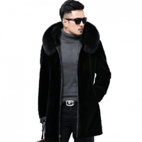 Funki Buys | Jackets | Men's Winter Faux Fox Fur Luxury Jacket | Hood