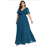 Funki Buys | Dresses | Women's Elegant Chiffon Evening Dress