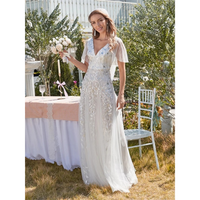 Funki Buys | Robes | Robe longue en dentelle à sequins pour femme