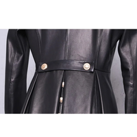 Funki Buys | Jackets | Women's Long Faux Leather Swing Coat