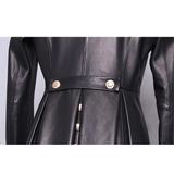 Funki Buys | Jackets | Women's Long Faux Leather Swing Coat