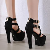 Funki Buys | Shoes | Women's Summer High Heel Sandal | Double Platform