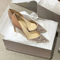 Funki Buys | Shoes | Women's Sequin Crystal Genuine Leather Bridal Shoes