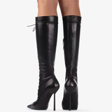 Funki Buys | Boots | Women's Stylish Lace Up Stiletto Boots
