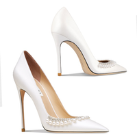 Funki Buys | Shoes | Women's Elegant Pearl Wedding Stiletto Shoes