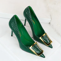 Funki Buys | Shoes | Women's Metal Buckle Luxury Women's Pumps | Stilettos