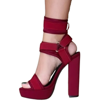 Funki Buys | Shoes | Women's Chunky Heel Strappy Sandals