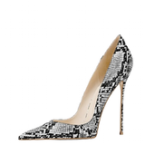 Funki Buys | Shoes | Women's Snake Skin Pattern High Stilettos