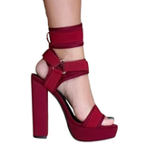 Funki Buys | Shoes | Women's Chunky Heel Strappy Sandals