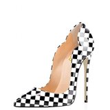 Funki Buys | Shoes | Women's Colored Checkered Patent High Heels