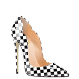 Funki Buys | Shoes | Women's Colored Checkered Patent High Heels