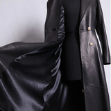 Funki Buys | Jackets | Women's Long Faux Leather Swing Coat