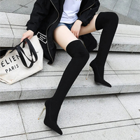 Funki Buys | Boots | Women's Cloth Leopard Print Stiletto Boots