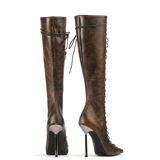 Funki Buys | Boots | Women's Stylish Lace Up Stiletto Boots