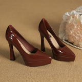 Funki Buys | Shoes | Women's Elegant Patent High Heel Pumps