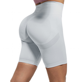 Women's High Waist Soft Smile Yoga Pants - Light Gray - Shorts Fitness Leggings - XXL - Polyester Spandex - image 38