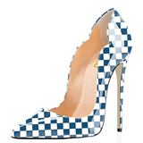 Funki Buys | Shoes | Women's Colored Checkered Patent High Heels