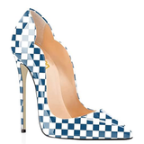 Funki Buys | Shoes | Women's Colored Checkered Patent High Heels