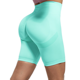 Women's High Waist Soft Smile Yoga Pants - Green - Shorts Fitness Leggings - XXL - Polyester Spandex - image 39