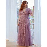 Funki Buys | Robes | Robe longue en dentelle à sequins pour femme