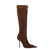 Funki Buys | Boots | Women's Stylish Lace Up Stiletto Boots
