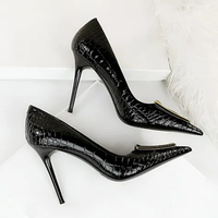 Funki Buys | Shoes | Women's Metal Buckle Luxury Women's Pumps | Stilettos