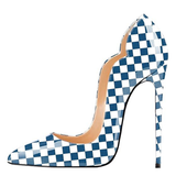 Funki Buys | Shoes | Women's Colored Checkered Patent High Heels
