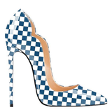 Funki Buys | Shoes | Women's Colored Checkered Patent High Heels