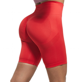 Women's High Waist Soft Smile Yoga Pants - Red - Shorts Fitness Leggings - XXL - Polyester Spandex - image 40