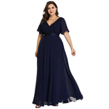 Funki Buys | Dresses | Women's Elegant Chiffon Evening Dress
