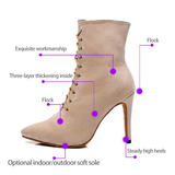Funki Buys | Boots | Women's Lace-up Suede Dress Boots
