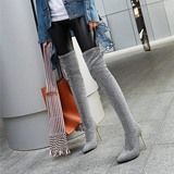 Funki Buys | Boots | Women's Cloth Leopard Print Stiletto Boots