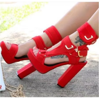 Funki Buys | Shoes | Women's Chunky Heel Strappy Sandals