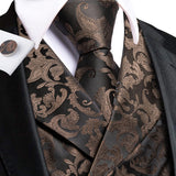 Funki Buys | Vests | Men's 4 Pcs Formal Floral Tie Vest Sets
