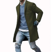 Funki Buys | Jackets | Men's Slim Fit Mid-Length Coat | Wind Breaker
