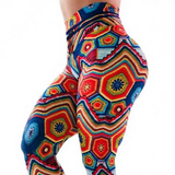 Funki Buys | Activewear | Pants | Women High Waist Yoga Printed Leggin