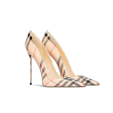 Funki Buys | Shoes | Women's Elegant Luxury Plaid High Stilettos
