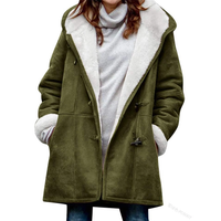 Funki Buys | Jacket | Women's Thick Fleece Hooded Long Coat