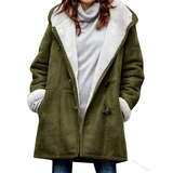 Funki Buys | Jacket | Women's Thick Fleece Hooded Long Coat