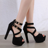 Funki Buys | Shoes | Women's Summer High Heel Sandal | Double Platform